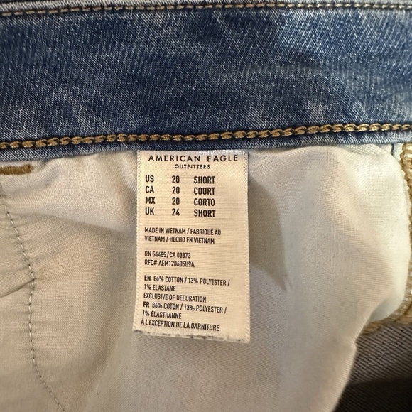 American Eagle Curvy Super Hi-Rise Jegging Womens Jeans Blue Size Plus 20 Short - Picture 4 of 6